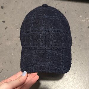 Banana republic factory navy tweed baseball cap